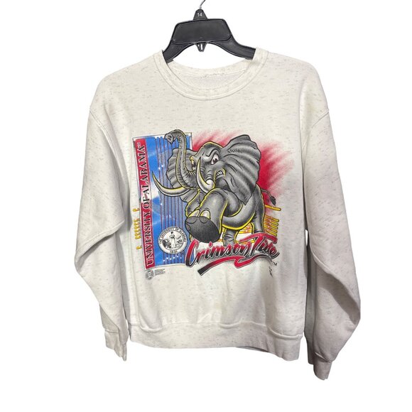 Vintage Medium University Of Alabama Crimson Tide Elephant Sweatshirt - Picture 1 of 3